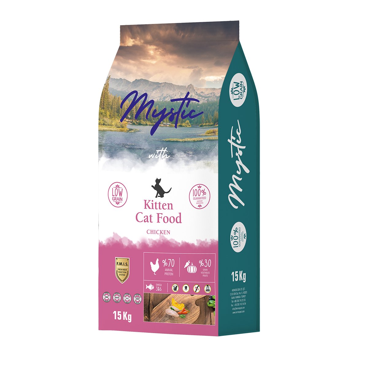 Market701 | Mystic Az Tahıllı Yavru Kedi Maması Tavuklu 15kg