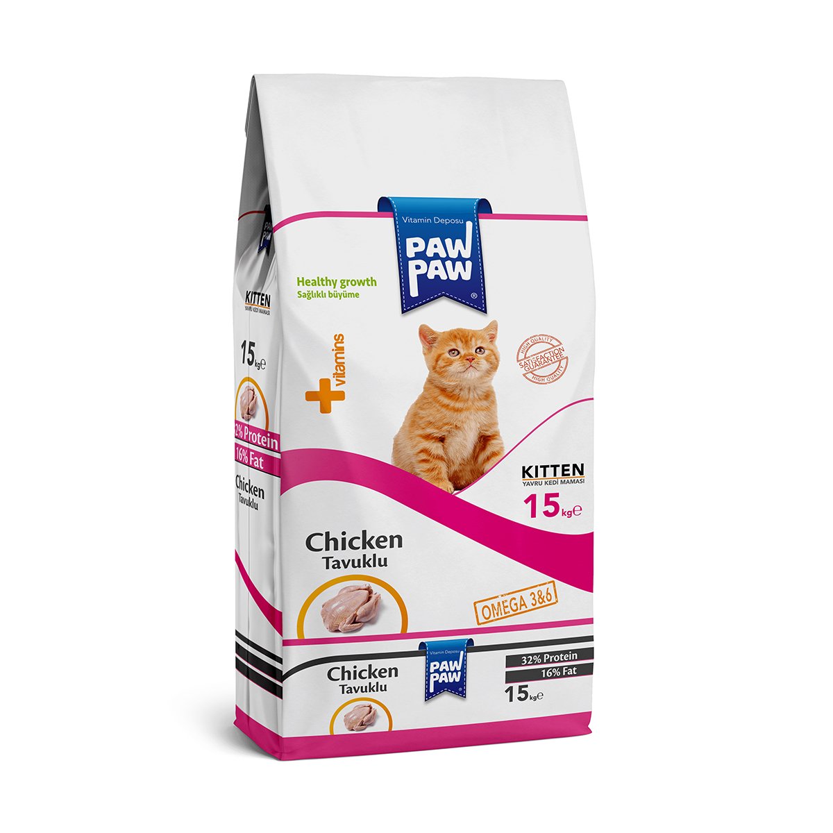 Market701 | Öne Çıkan Ürün - Pawpaw Kitten Yavru Kedi Maması (Tavuklu) 15kg