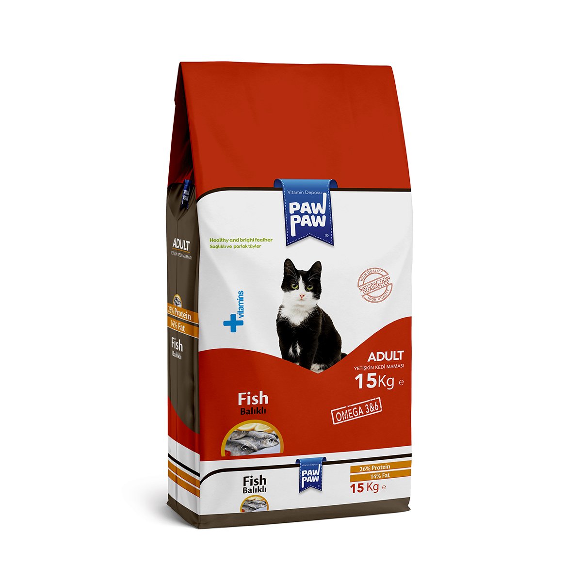 Market701 | Öne Çıkan Ürün - Pawpaw Yetişkin Kedi Maması (Balıklı) 15kg
