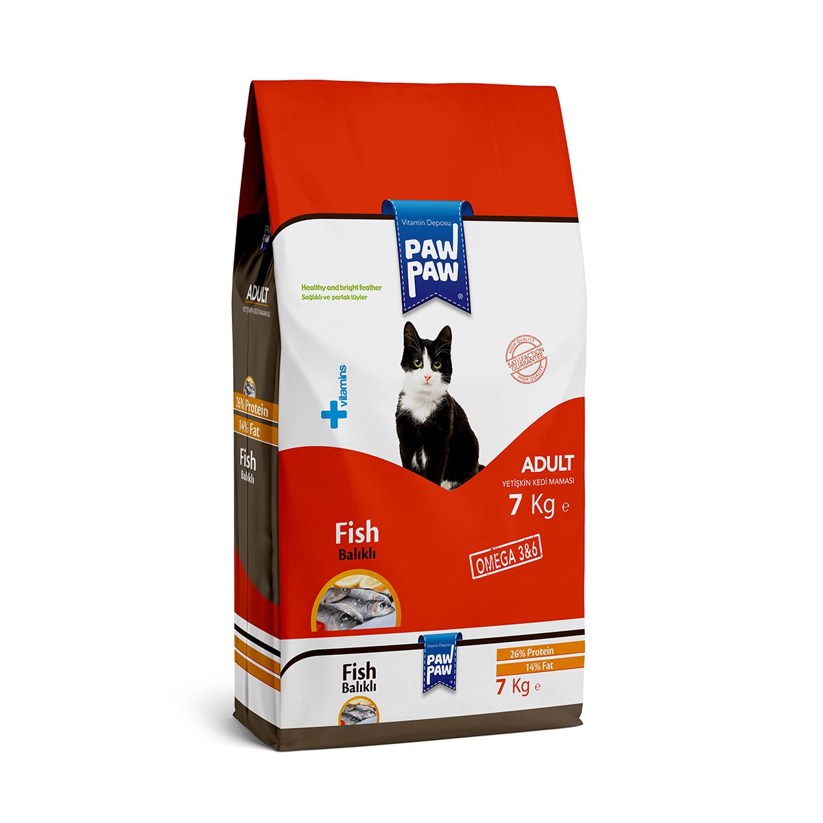 Market701 | Pawpaw Yetişkin Kedi Maması (Balıklı) 7kg